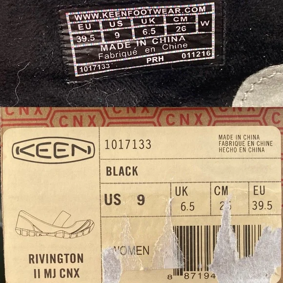 Keen Rivington Mary Jane women’s flats, Black US size 9 - Picture 4 of 4